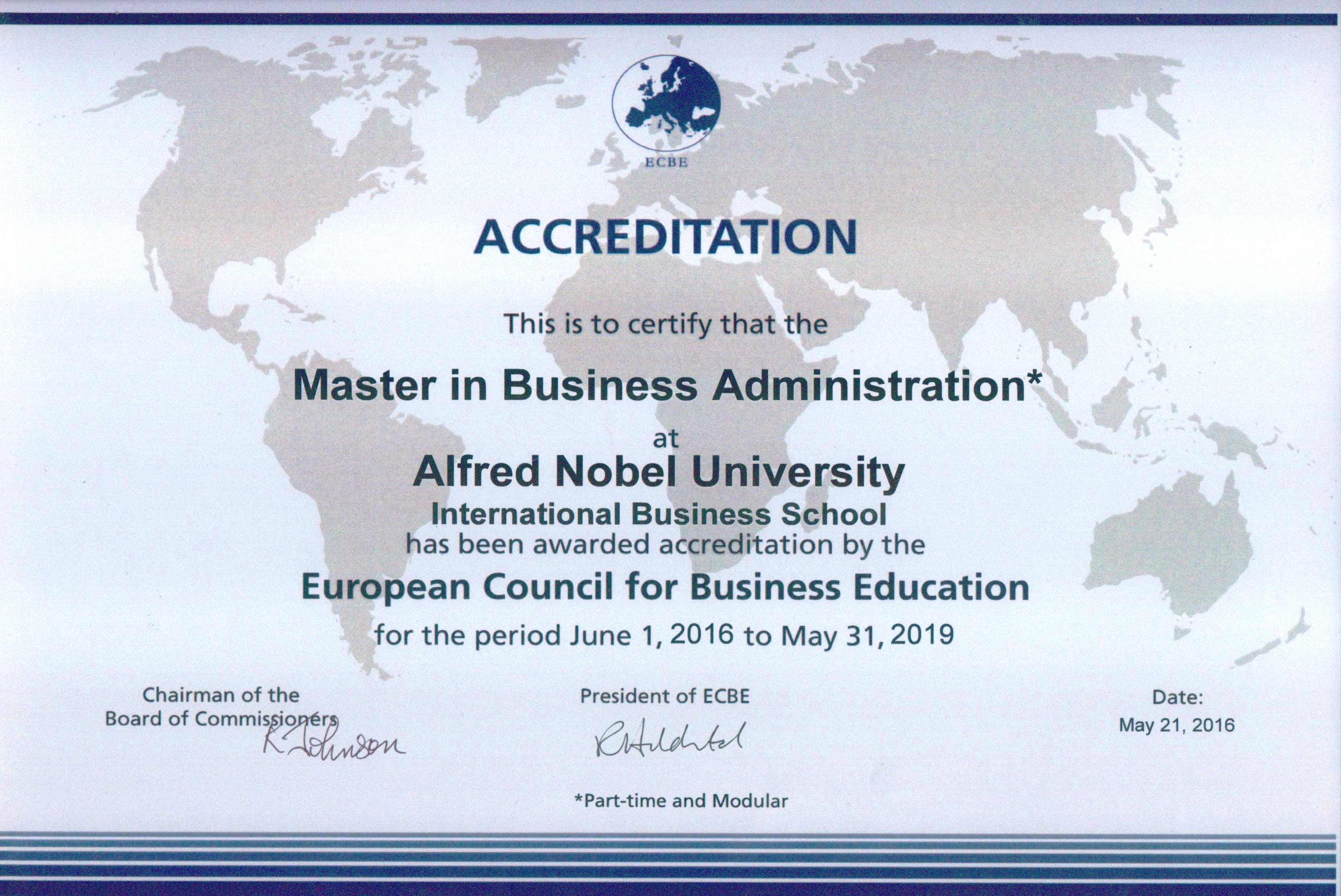 ecbe certificate