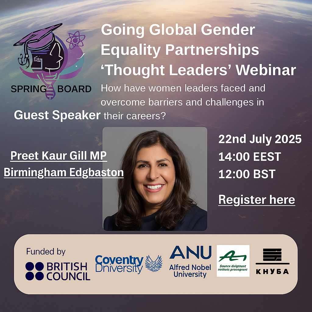 Gender Equality Webinars: Join the First Session of the SPRINGBOARD Series - featured image
